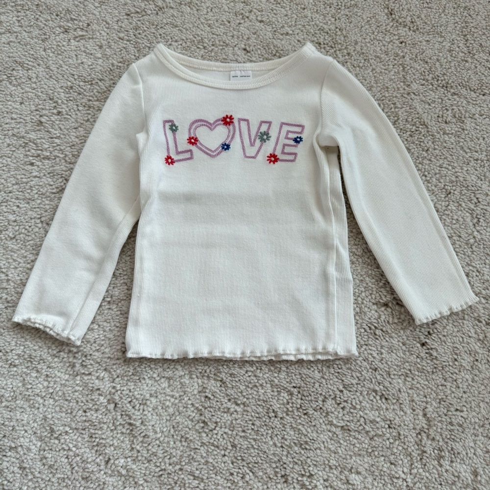 18M LOVE Flowers Long Sleeve Top Carter’s